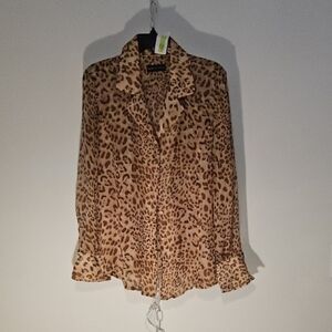 Dana Buchman Animal Print Blouse (1184)